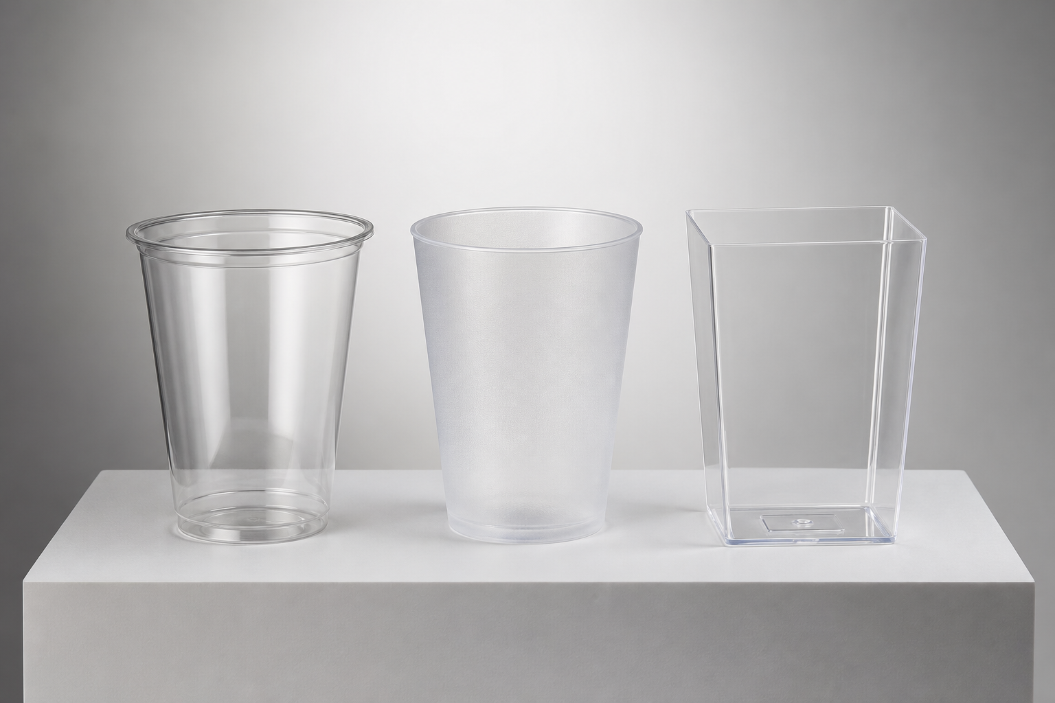 92mm Square Injection PP Cups: Choosing Between 650ml and 960ml
